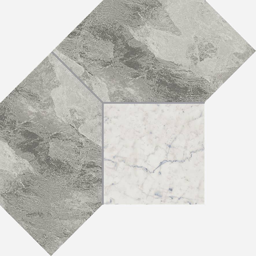 Мозаика Italon Charme Extra Silver Mosaico Polygon 21x28.5