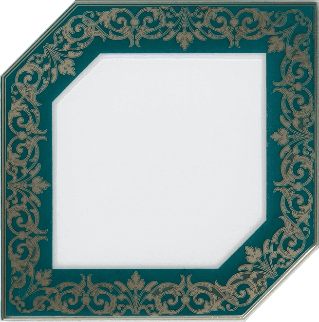 Декор Kerama Marazzi Клемансо Зеленый Темный HGD/E250/18000 15x15