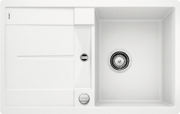 Мойка кухонная Blanco Metra 45S-F Белый 519083 77х49