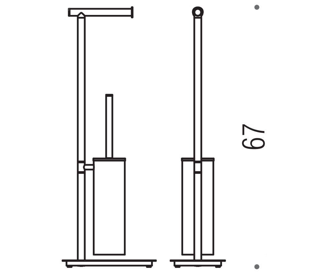 Стойка Colombo Design Square B9907 67 см