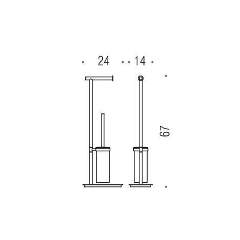 Стойка Colombo Design Square B9904 66.7 см