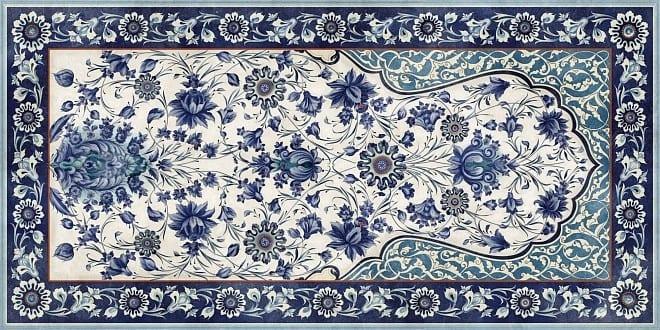 Декор Kerama Marazzi Орнамент Синий Обрезной VT/A22/SG5918R 119,5x238,5
