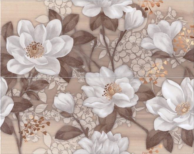 Панно Kerama Marazzi Сари Жасмин 7114T/A/B/3F 40х50