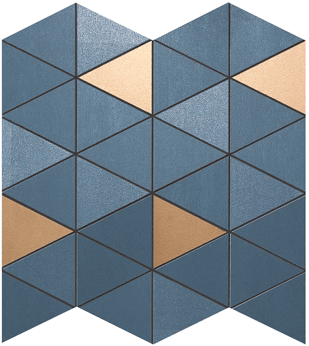 Мозаика Atlas Concorde Mek Blue Mosaico Diamond Gold Wall 9MDU 30,5x30,5