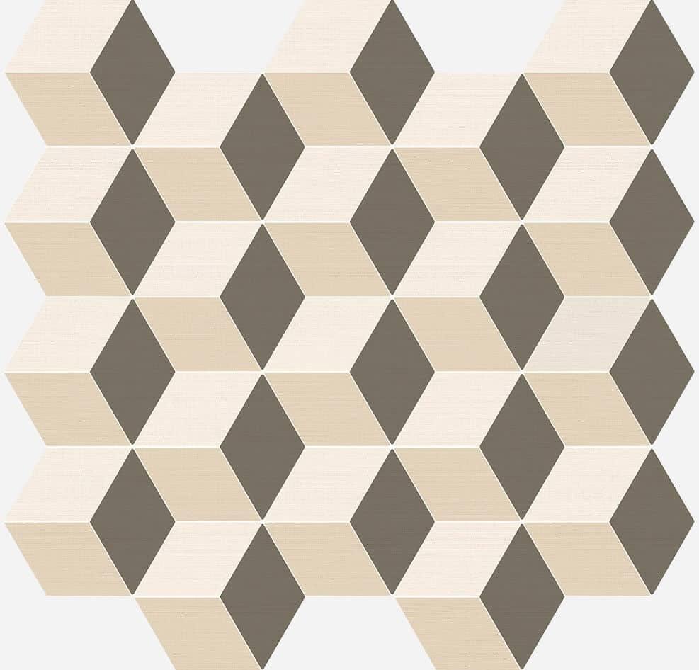 Мозаика Italon Element Silk Mosaico Cube Warm 30.5x33