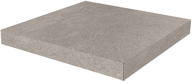 Ступень Угловая Клееная Kerama Marazzi Про Стоун Серый DD600400R/GCA 33х33