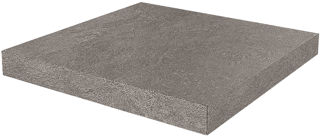 Ступень Угловая Клееная Kerama Marazzi Про Стоун Серый Темный DD600500R/GCA 33х33