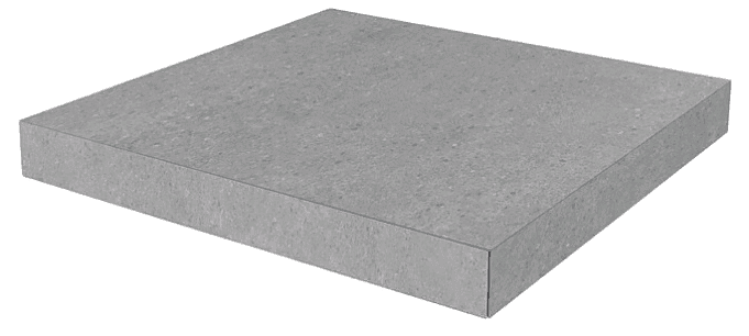 Ступень Угловая Клееная Kerama Marazzi Фондамента Серый Свет. DL500800R/GCA 33х33