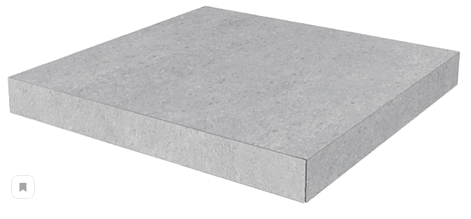 Ступень Угловая Клееная Kerama Marazzi Фондамента Пепел. Свет. DL500700R/GCA 33х33