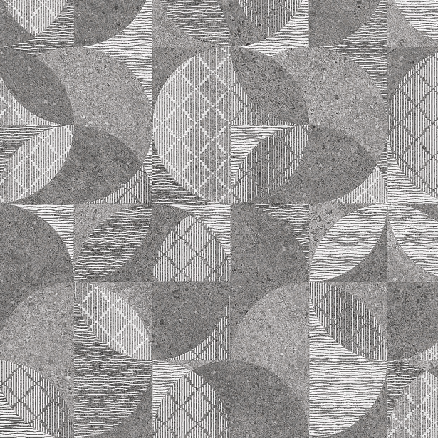 Керамогранит Kerama Marazzi Фондамента Серый Декорир. Обр. DL601000R  60х60