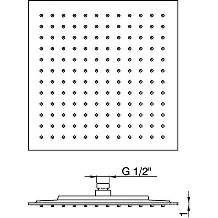 Верхний душ Cisal Zen Shower ZS025630D2