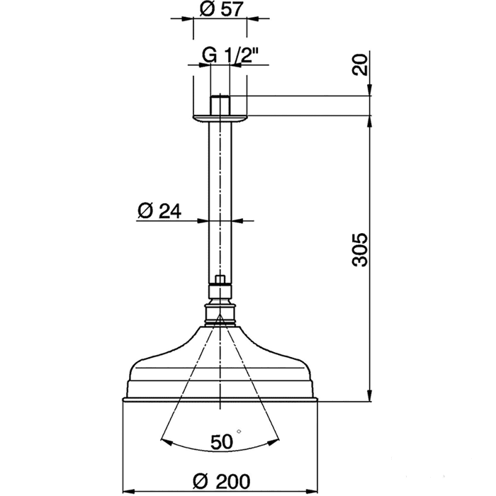 Верхний душ Cisal Shower DS01326021