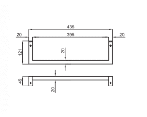 Держатель для полотенец Noken Project Wood 100234146-N801151058