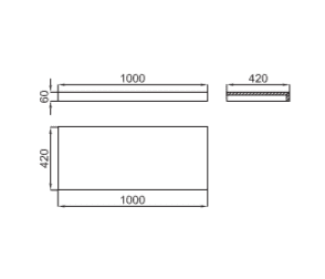 Полка Noken Project Tech 100235093-N804861133 100x42