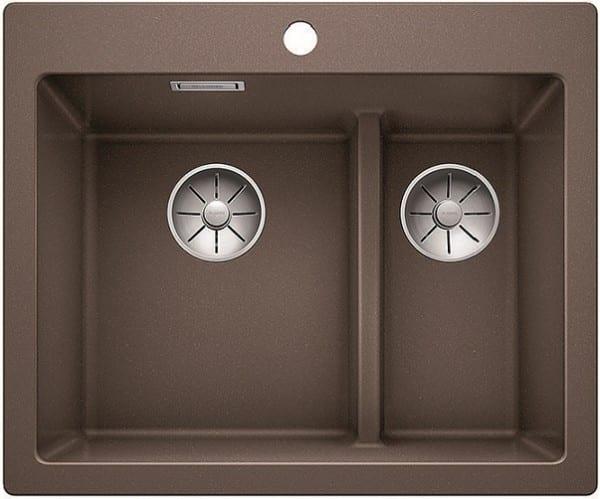 Мойка кухонная Blanco Pleon 6 Split Кофе 521698 61.5х51