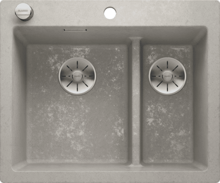 Мойка кухонная Blanco Pleon 6 Split Бетон 525308 61.5х51