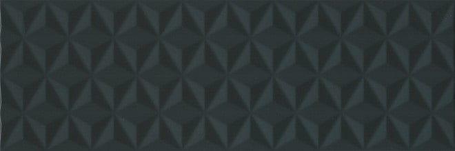 Настенная плитка Kerama Marazzi Диагональ Черный Структура Обрезной 12121R 25x75