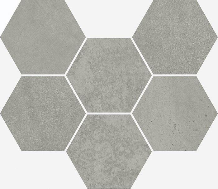 Мозаика Italon Terraviva Grey Mosaico Hexagon 620110000109 25x29
