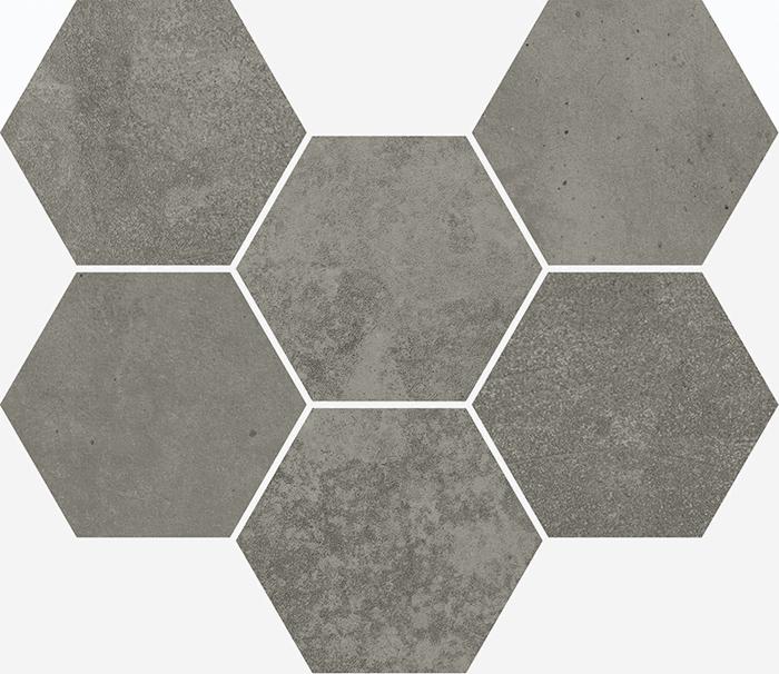 Мозаика Italon Terraviva Dark Mosaico Hexagon 620110000110 25x29