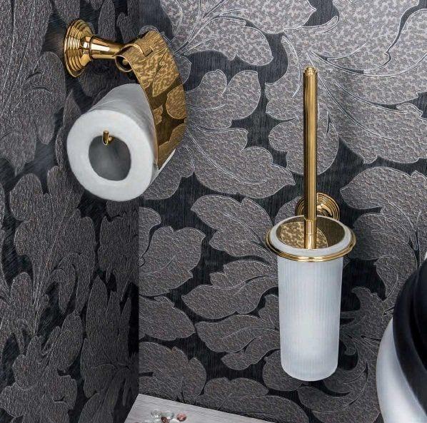 Держатель для туалетной бумаги с крышкой Colombo Design Hermitage золото В3391.HPS