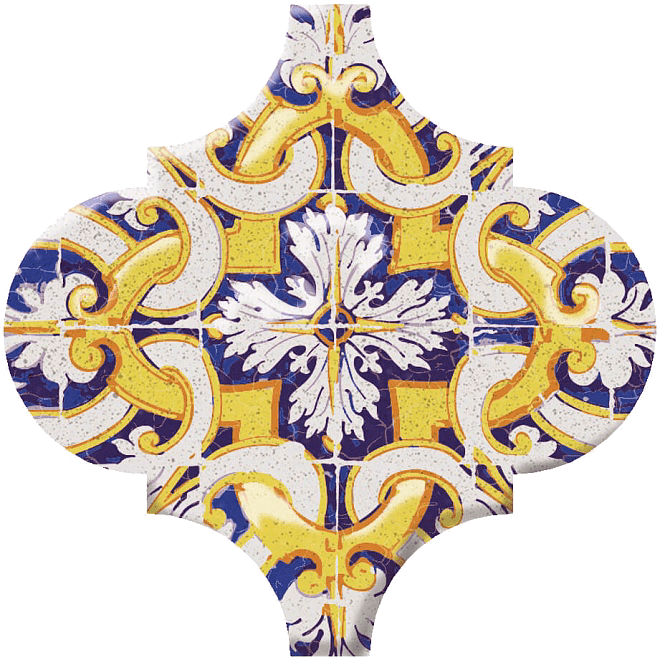 Декор Kerama Marazzi Арабески Майолика Орнамент OP/A159/65000 6,5x6,5