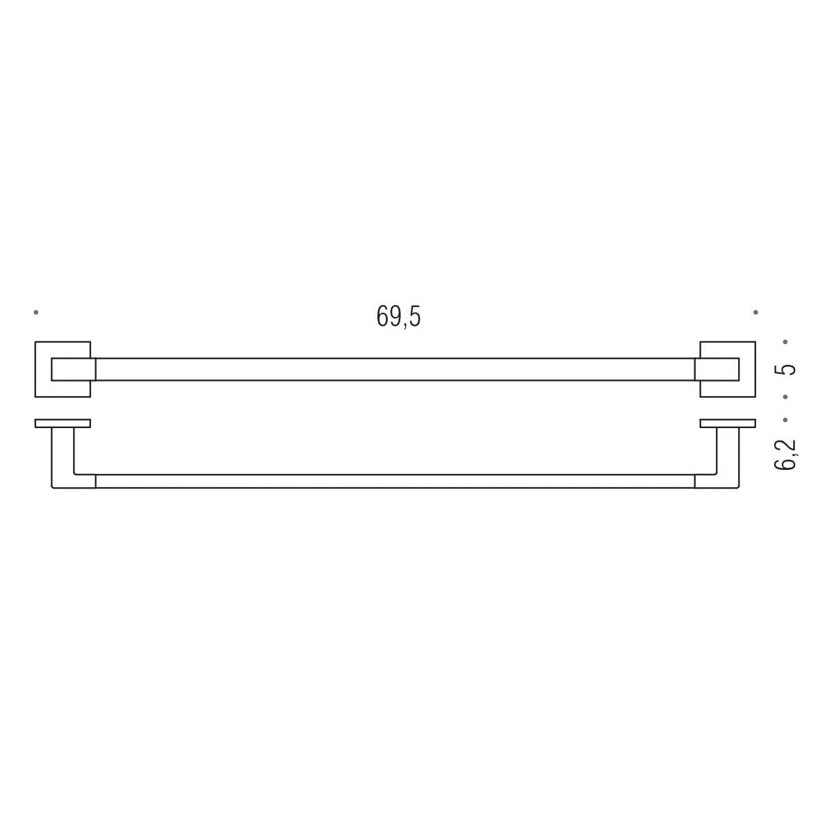 Полотенцедержатель Colombo Design Basic Q B3711 69.5 см