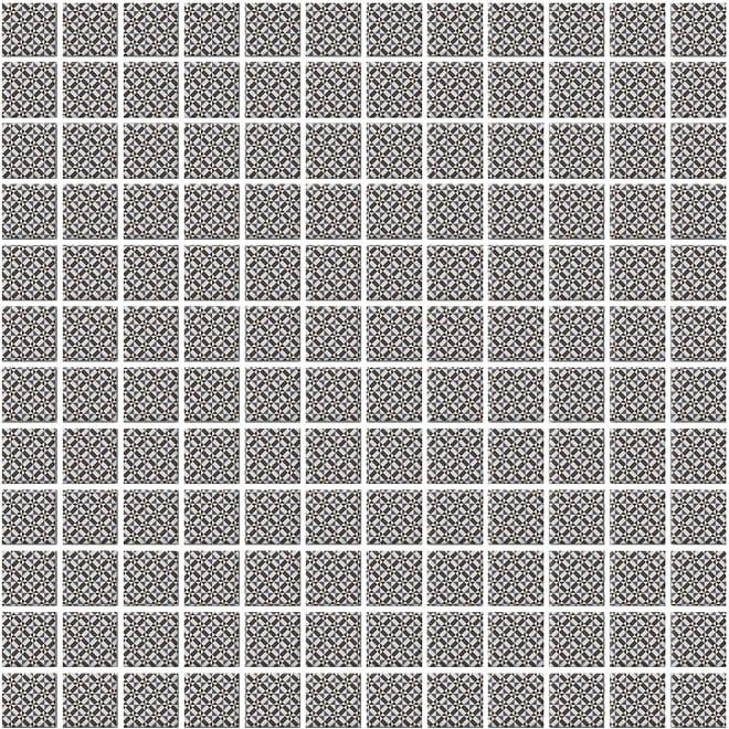 Настенная плитка Kerama Marazzi Кастелло Орнамент Серый 20108 29.8х29.8