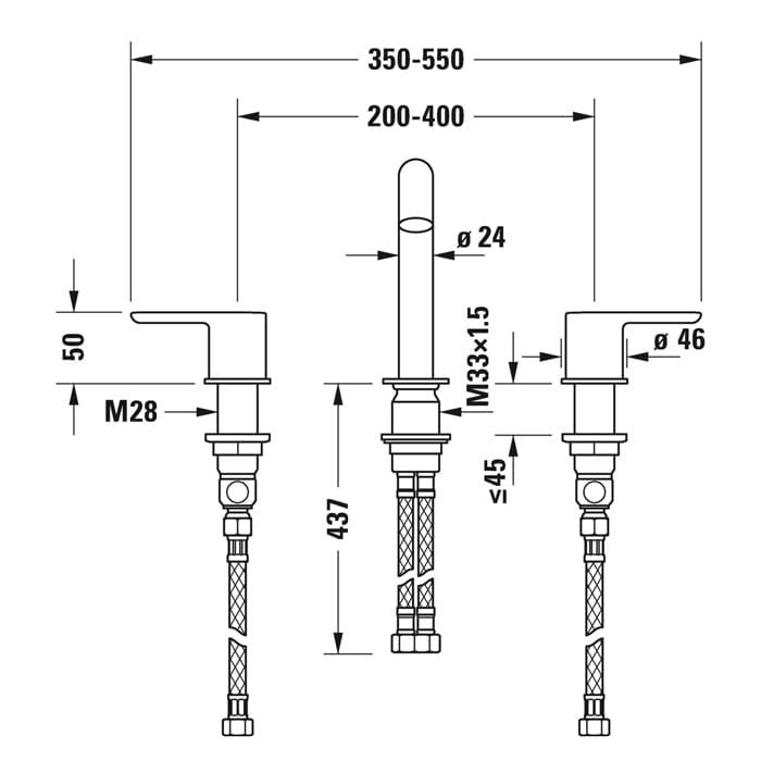 Смеситель для раковины Duravit С.1 C11060006010