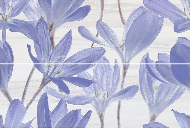 Панно Kerama Marazzi Сады Форбури Крокус Сиреневый 13011R/A/B/3F 60х89.5