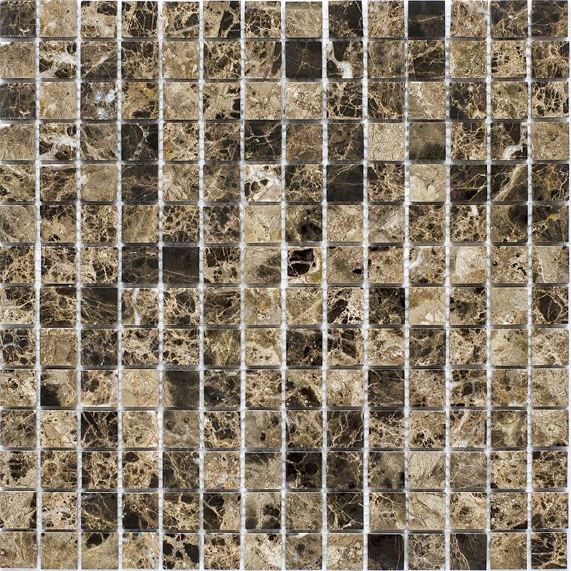 Мозаика Starmosaic Wild Stone Dark Emperador Polished (JMST023) 30.5x30.5