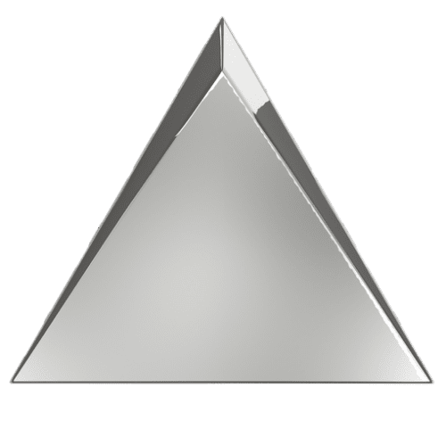 Настенная плитка ZYX Evoke Traingle Cascade Silver Glossy C218366 15x17