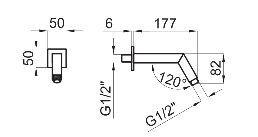 Кронштейн Noken Square 100090431-N192579933