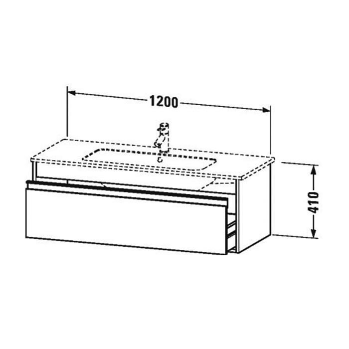 Тумба подвесная Duravit Ketho KT642107979 120x47.5
