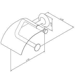 Держатель для туалетной бумаги с крышкой AM.PM Like A80341500