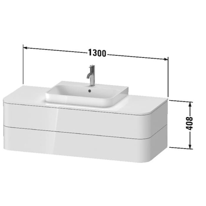 Тумба подвесная Duravit Happy D.2 Plus HP497202222 130x55