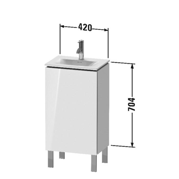 Тумба напольная Duravit L-Cube LC6580R2222 44x31