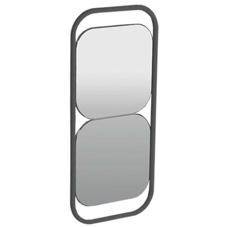 Зеркало Simas Wave WAS03 nero matt 70х30