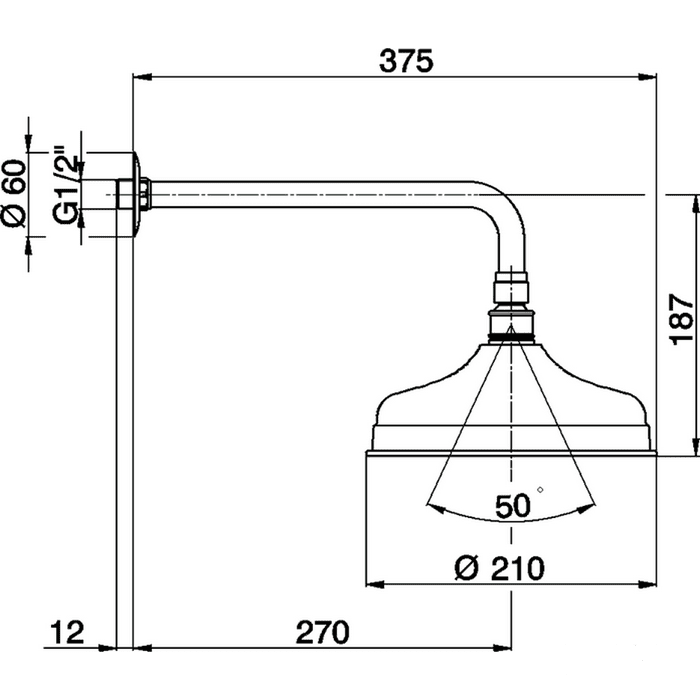 Верхний душ Cisal Shower DS01340024