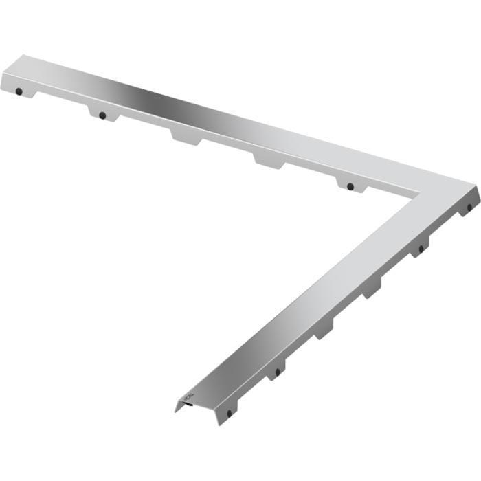 Декоративная панель Tece TECEdrainline steel II для углового душевого канала 90° 611282 120x120 см. 