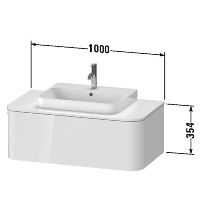 Тумба подвесная Duravit Happy D.2 Plus HP494109292 100x55