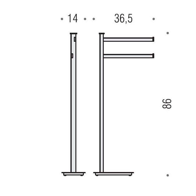 Полотенцедержатель Colombo Design Units B9103.0CR