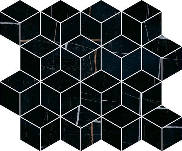 Декор Kerama Marazzi Греппи черный мозаичный T017/14026 37.5х45