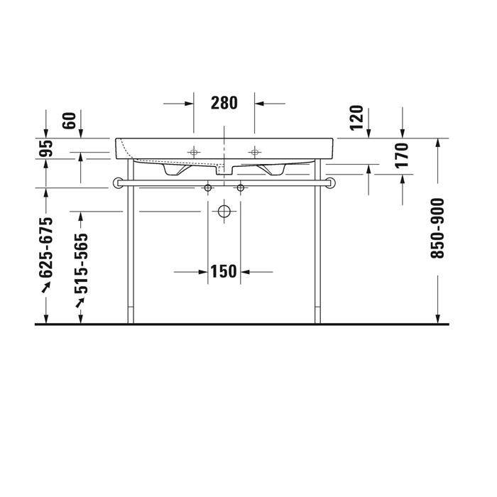 Консоль Duravit Happy D.2 0030761000 100x50.5