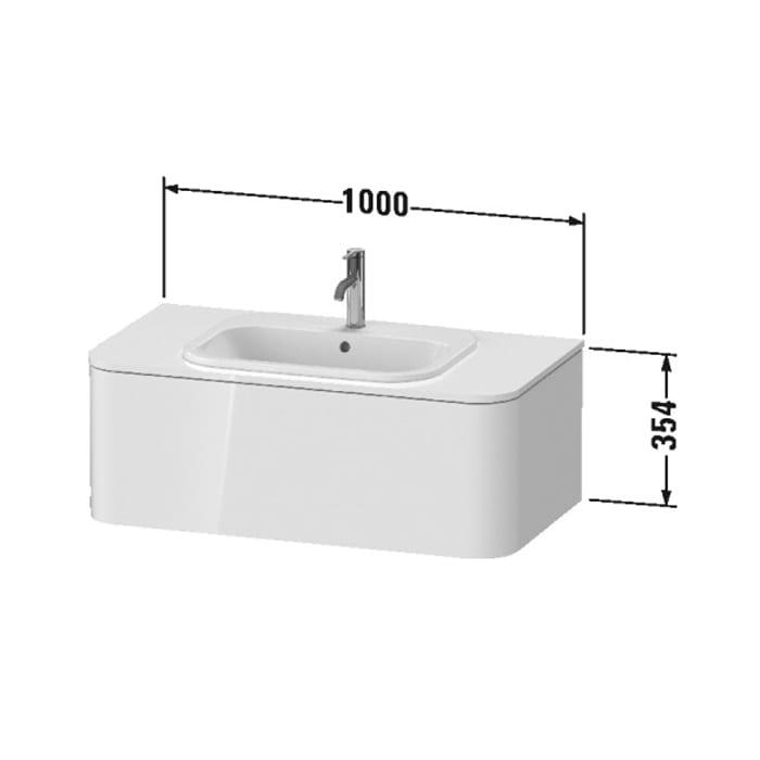 Тумба подвесная Duravit Happy D.2 Plus HP495102222 100x55