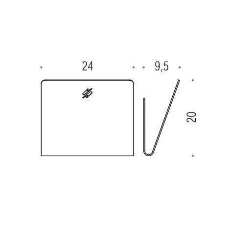 Держатель для журналов Colombo Design Over B7071.satin