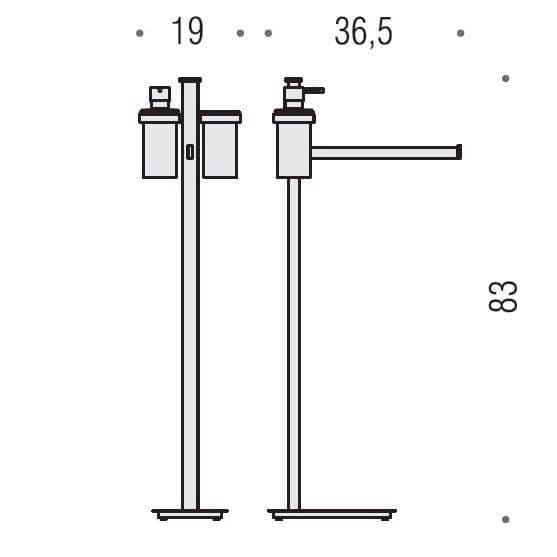 Стойка Colombo Design Units B9111.0CR-VAN