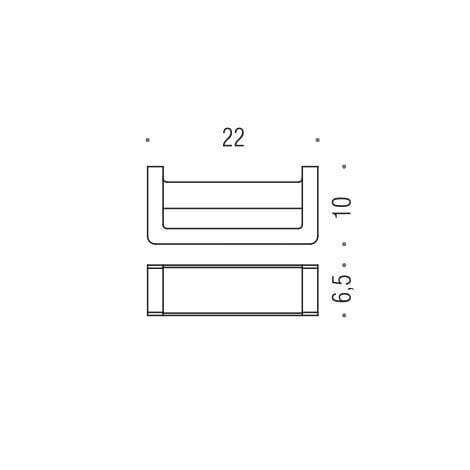 Полотенцедержатель Colombo Design Over B7031.satin