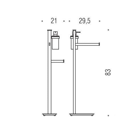 Стойка Colombo Design Units B9119.D.CR-VAN