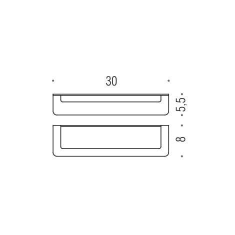 Полотенцедержатель Colombo Design Over B7009.satin 30 см