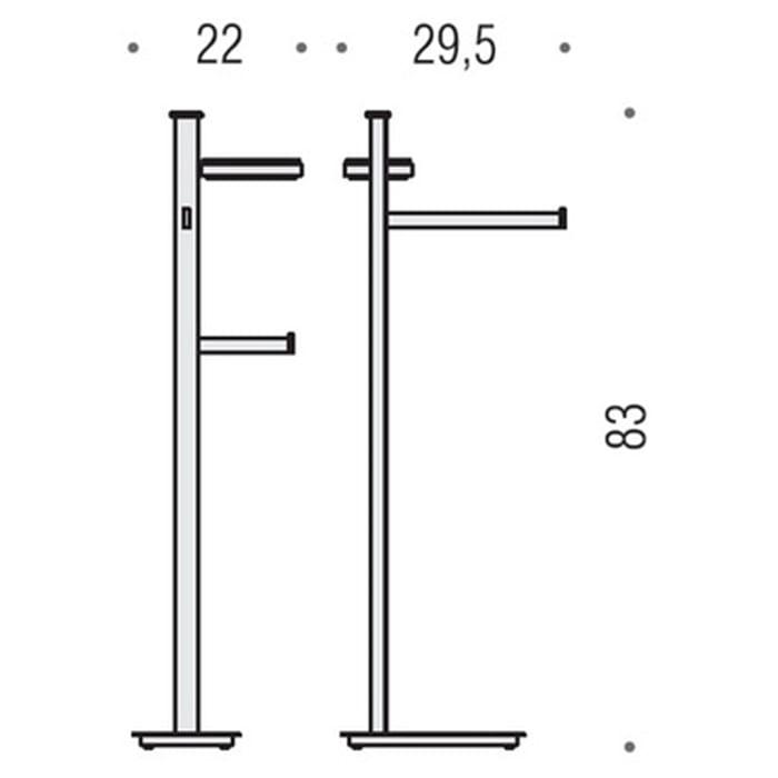 Стойка Colombo Design Units B9113.D.CR-VAN